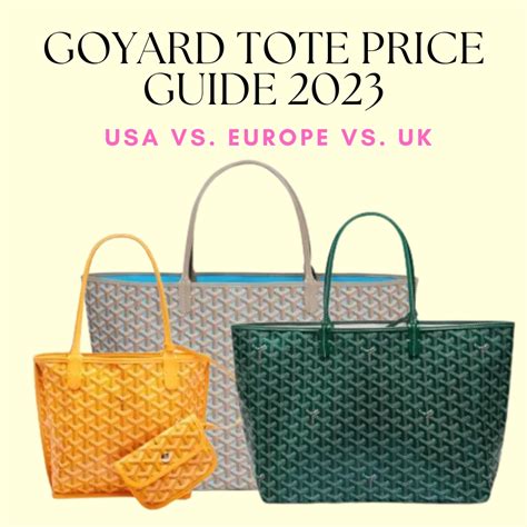 goyard official tote|Goyard tote bag price 2023.